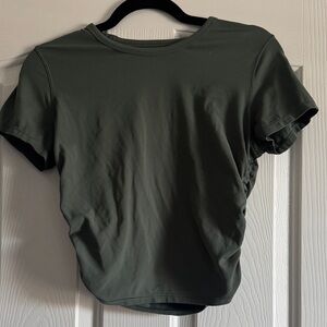 Lululemon cinched side top - long crop style